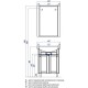 Зеркало дуб молочный 65x85,6 см Акватон Альпина 1A133502AL530