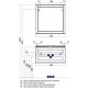 Зеркало 80x80,3 см дуб бежевый Акватон Леон 1A186402LBPR0