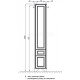 Пенал напольный дуб белый L Акватон Идель 1A198003IDM7L