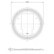 Зеркало 85x85 см Акватон Анелло 1A260802AK010