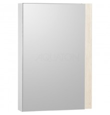 Зеркальный шкаф 55x80 см дуб верона/белый глянец L/R Акватон Кантри 1A257702AHB20