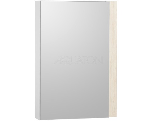 Зеркальный шкаф 55x80 см дуб верона/белый глянец L/R Акватон Кантри 1A257702AHB20