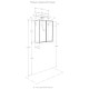 Шкаф одностворчатый подвесной 35x80 см белый глянец/дуб рустикальный Акватон Сканди 1A255003SDZ90