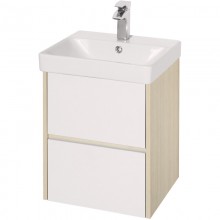 Тумба белый глянец/дуб верона 43,2 см Акватон Сканди 1A251601SDB20