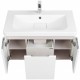 Комплект мебели белый глянец 85 см Акватон Шерилл 1A208801SH010 + 1A71443KSH010 + 1A210302SH010