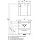 Зеркальный шкаф 80x80 см белый глянец Акватон Мадрид 1A175202MA010