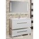 Комплект мебели белый глянец 80 см Акватон Мадрид 1A126801MA010 + 1A70493KPR010 + 1A175202MA010