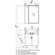 Зеркальный шкаф 65x85 см белый глянец L Акватон Лиана 1A166202LL01L