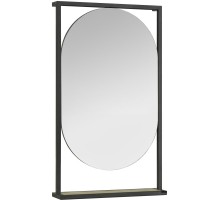 Зеркало 52x90 см дуб эндгрейн/черный Акватон Лофт Фабрик 1A242502LTDU0