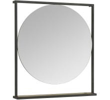 Зеркало 80x90 см дуб эндгрейн/черный Акватон Лофт Фабрик 1A242602LTDU0
