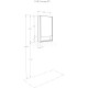 Комплект мебели белый глянец/дуб верона 55 см Акватон Сканди 1A251701SDB20 + 1WH501620 + 1A252102SDB20