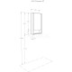 Комплект мебели белый глянец/дуб рустикальный 45 см Акватон Сканди 1A251601SDZ90 + 1WH501630 + 1A252002SDZ90
