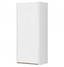 Шкаф одностворчатый 35x80 см белый глянец/дуб эндгрейн L/R Акватон Марти 1A270203MY010