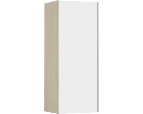 Шкаф одностворчатый 34,6x85 см белый глянец/ясень шимо L/R Акватон Асти 1A262903AX010