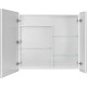 Зеркальный шкаф 80x75 см белый глянец Акватон Лондри 1A267202LH010