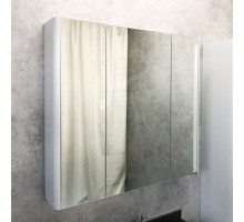 Зеркало-шкаф "Сорренто-90" светло-серый