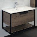 Тумба-умывальник Comforty Бонн-75 дуб темный с раковиной Comforty 75E Тумба-умывальник Comforty Бонн-75 дуб темный с раковиной Comforty 75E