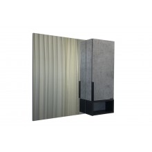 COMFORTY. Зеркало-шкаф "Франкфурт-90" бетон светлый