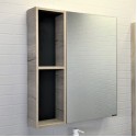 COMFORTY. Зеркало-шкаф "Порто-75" дуб дымчатый COMFORTY. Зеркало-шкаф "Порто-75" дуб дымчатый