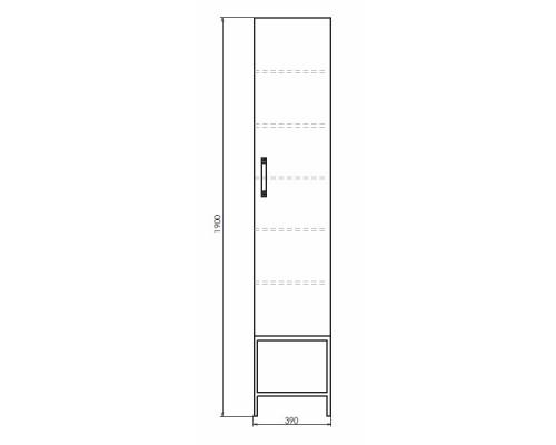 COMFORTY. Шкаф-колонна "Бредфорд-40" белый