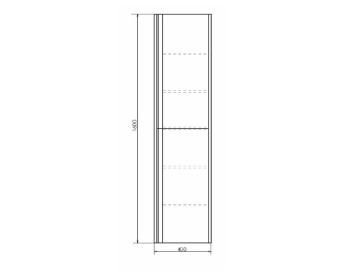 COMFORTY. Шкаф-колонна "Эдинбург-40" бетон светлый