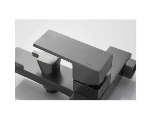 Смеситель для ванны Knotlor KN-22/GM, вороненая сталь