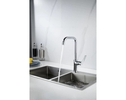 Смеситель для кухни Knotlor KN-61, хром