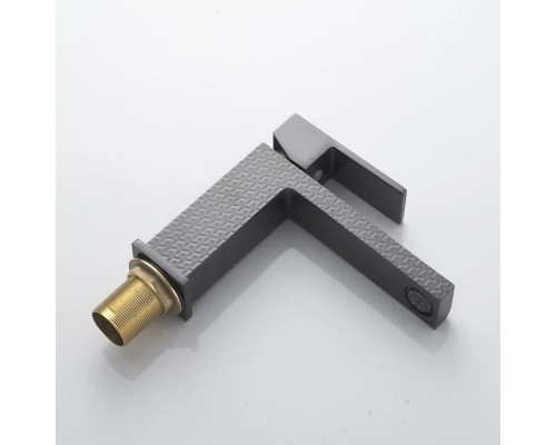 Cмеситель для раковины Knotlor KN-20/GMP, оружейная сталь
