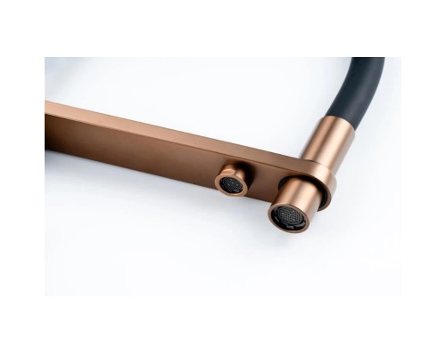 Смеситель для кухни с подключением фильтра Knotlor SS-15/RB, бронза