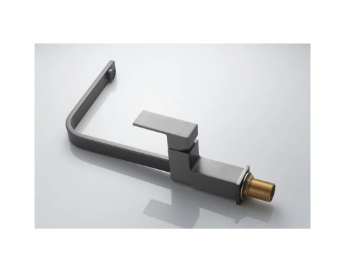 Смеситель для кухни Knotlor KN-21/GM, вороненая сталь