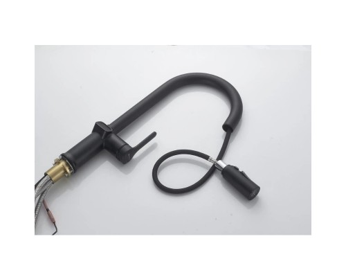 Смеситель для кухни с индикатором температуры Knotlor KN-100/BL, черный