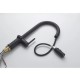 Смеситель для кухни с индикатором температуры Knotlor KN-100/BL, черный