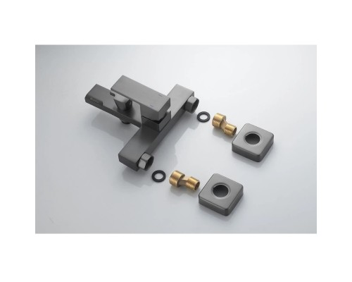 Смеситель для ванны Knotlor KN-22/GM, вороненая сталь