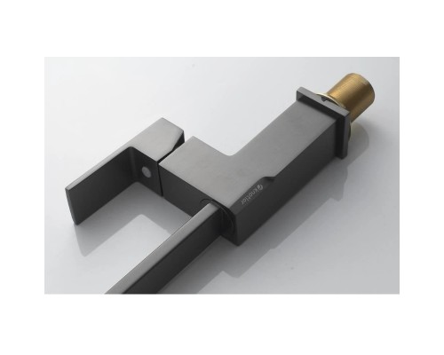 Смеситель для кухни Knotlor KN-21/GM, вороненая сталь