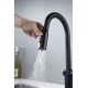Смеситель для кухни с индикатором температуры Knotlor KN-100/BL, черный