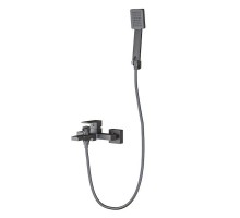 Смеситель для ванны Knotlor KN-22/GM, вороненая сталь