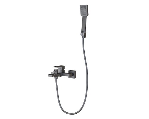 Смеситель для ванны Knotlor KN-22/GM, вороненая сталь