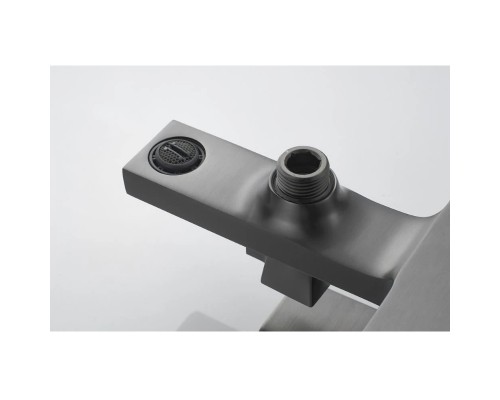 Смеситель для ванны Knotlor KN-22/GM, вороненая сталь