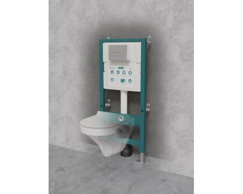 Инсталляция для подвесного унитаза Knotlor ISWC503FG, бирюзовый (серия 2)