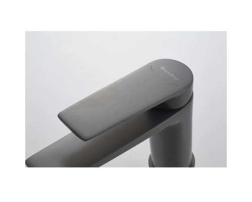 Cмеситель для раковины Knotlor KN-60/GM, оружейная сталь