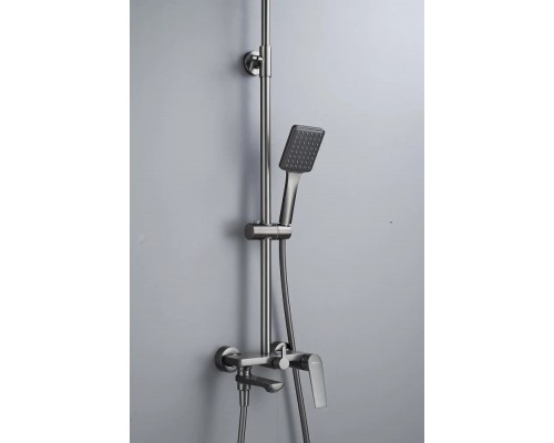 Душевая система Knotlor KN-62/GM, вороненая сталь