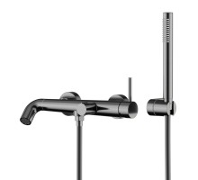 Смеситель для ванны Knotlor SS-32/GM, вороненая сталь