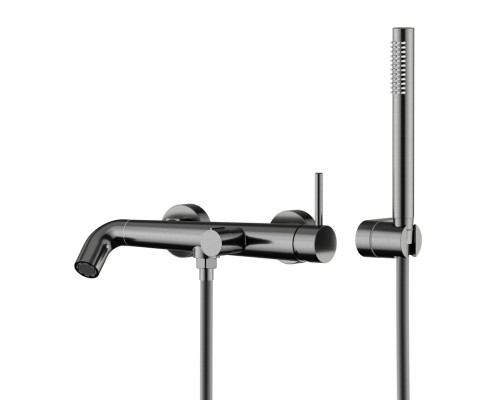 Смеситель для ванны Knotlor SS-32/GM, вороненая сталь