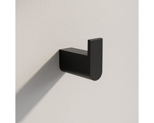 Крючок для ванной комнаты Knotlor RH102BL, черный