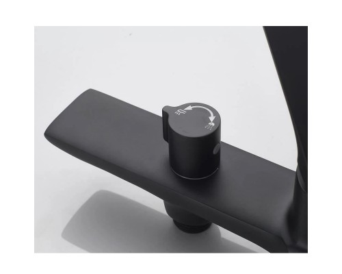 Смеситель для ванны Knotlor KN-71/BL, черный