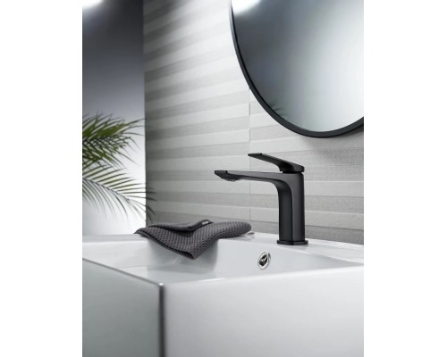 Cмеситель для раковины Knotlor KN-70/BL, черный
