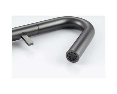 Cмеситель для раковины Knotlor SS-30/GM, оружейная сталь