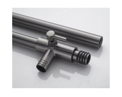Душевая система Knotlor KN-62/GM, вороненая сталь