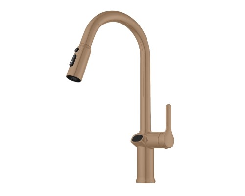 Смеситель для кухни с индикатором температуры Knotlor KN-100/RB, бронза