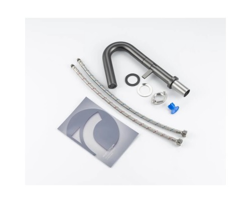 Cмеситель для раковины Knotlor SS-30/GM, оружейная сталь